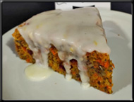 Pastel vegano de zanahoria